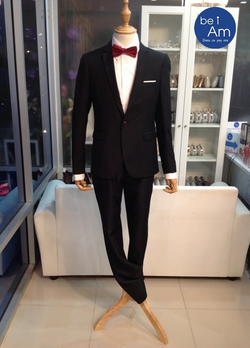 ดุ๊ก สูทดำ - Size52 -01(ห้ามทำจองยังหาชุดไม่เจอ) ชุดสูท ดำ