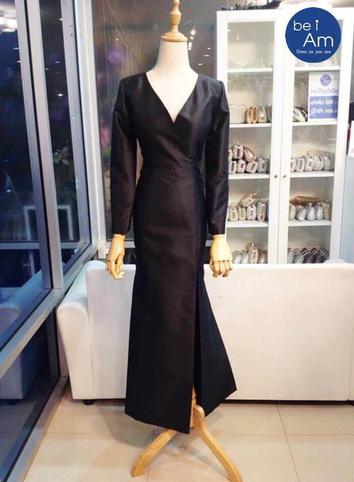 วีลอง ยาว ดำ ( ขาย 500 บาท) ชุดราตรียาว ดำ