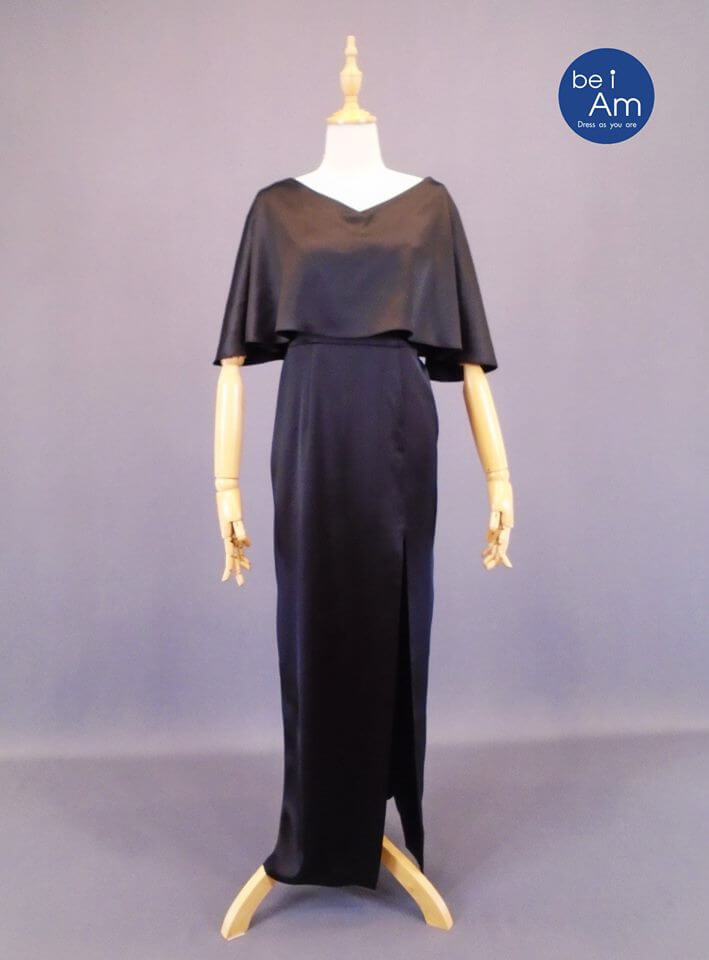 รัชนี ยาว ดำ 2XL - 01 ชุดราตรียาว ดำ