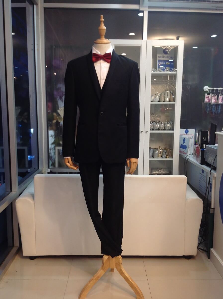 กั๊กสูทดำ size 52 ชุดสูท ดำ