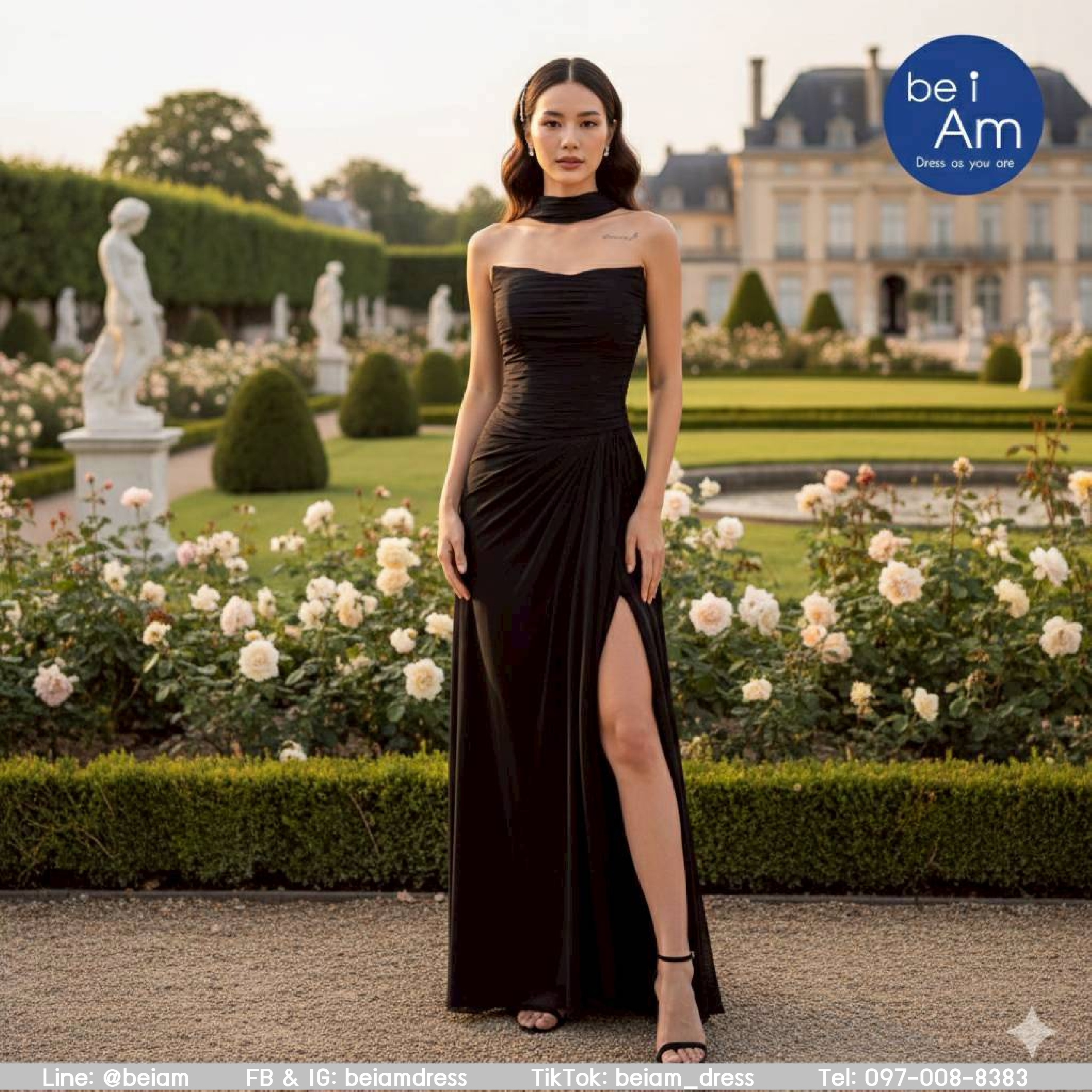 โอเปร่า ยาว ดำ ชุดราตรียาว ดำ