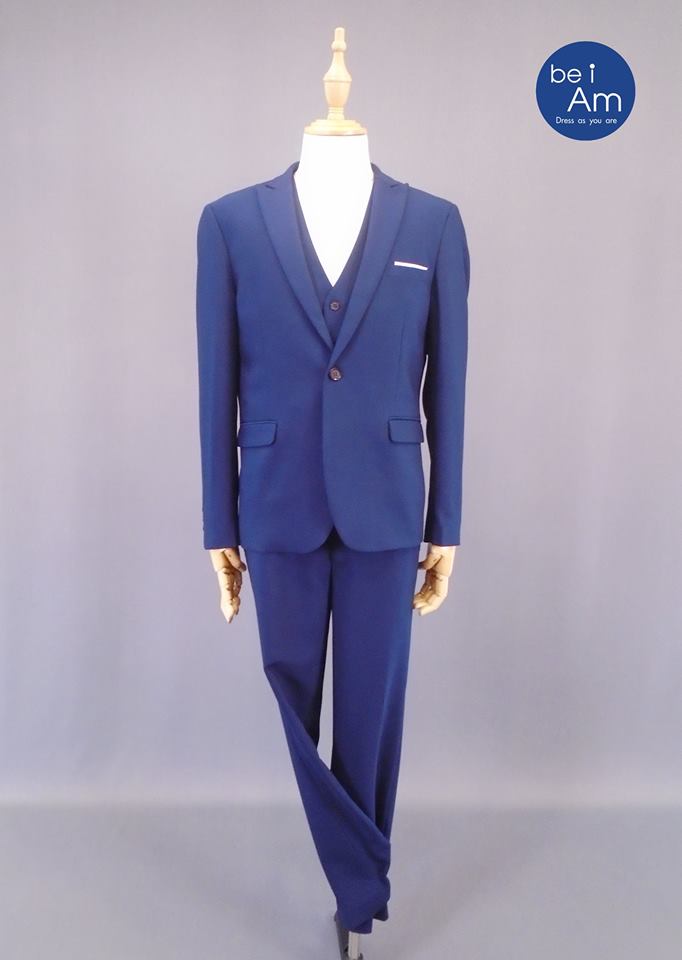 กั๊ก เทอรี่ สูทน้ำเงิน Size 54-02 ชุดสูท น้ำเงิน