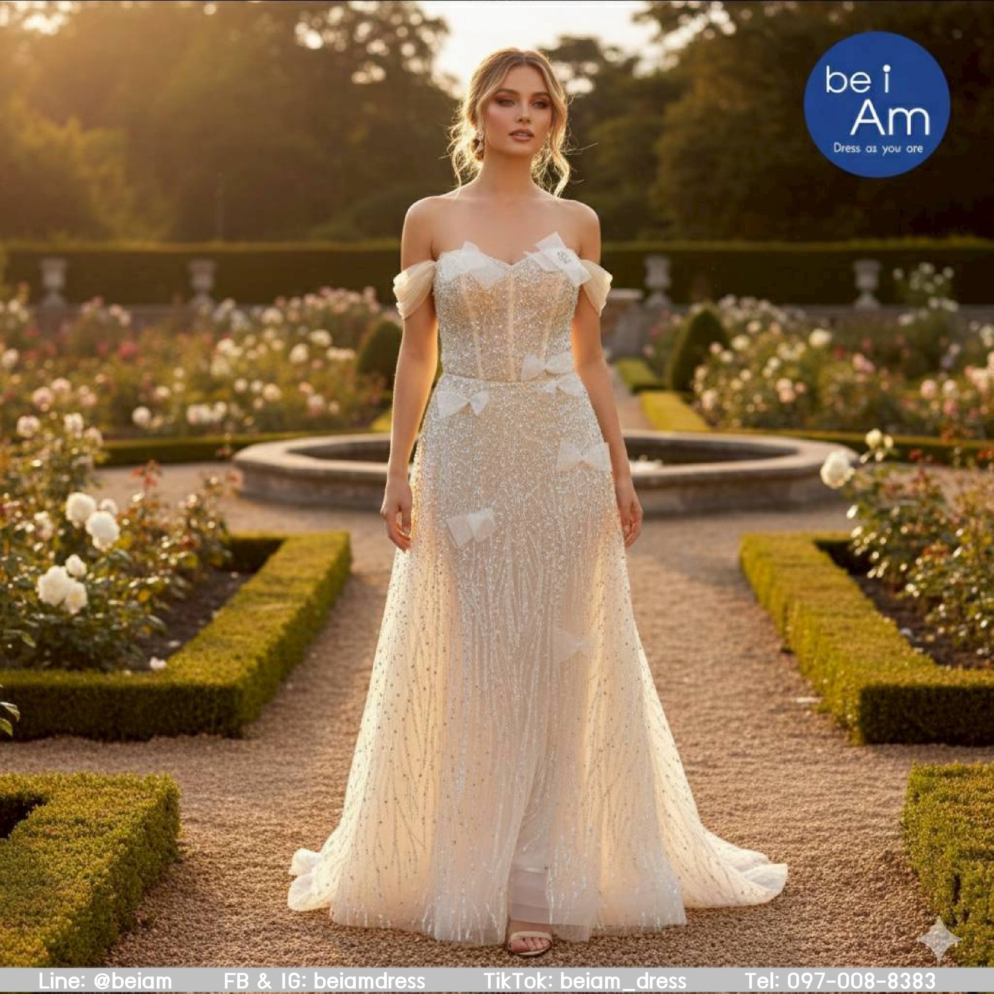 นาโอมิยาว ทอง ชุดราตรียาว ทอง