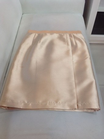 กระโปรง-ไหมเทียม ทอง(XL)-10 ชุดไทย ทอง