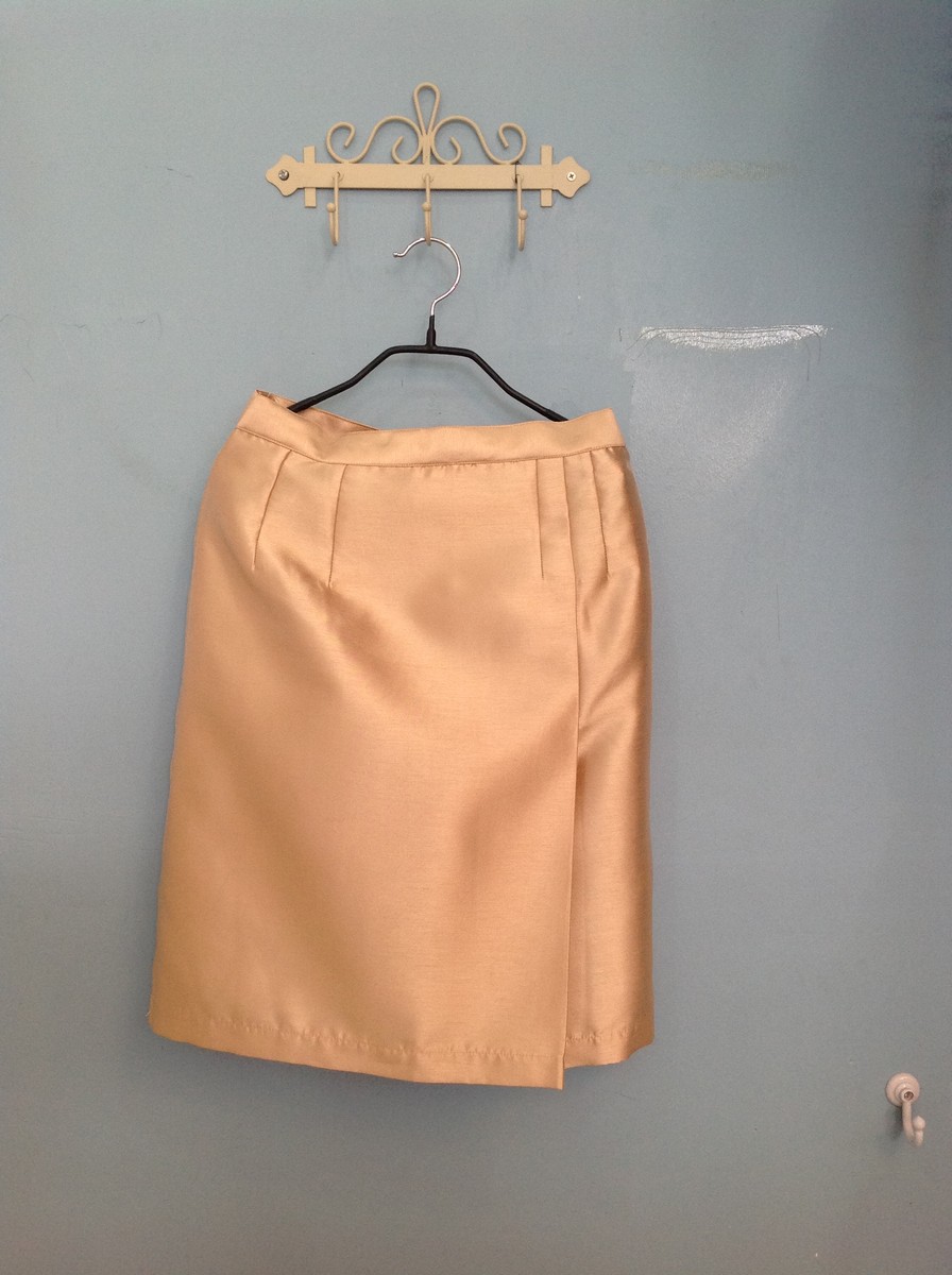 กระโปรง-ไหมเทียม ทอง(N) XXL-01 ชุดไทย ทอง