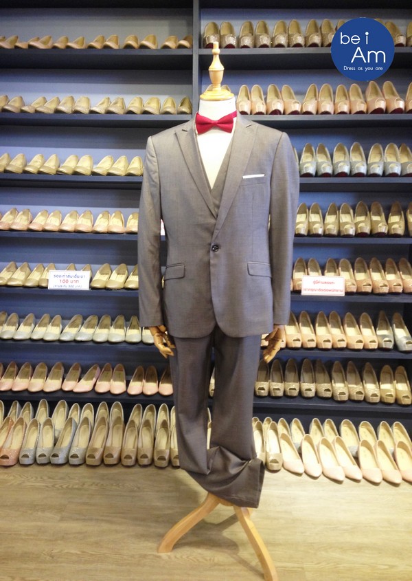 กั๊กสูทเทา ทาคาชิ size 54 ชุดสูท เทา