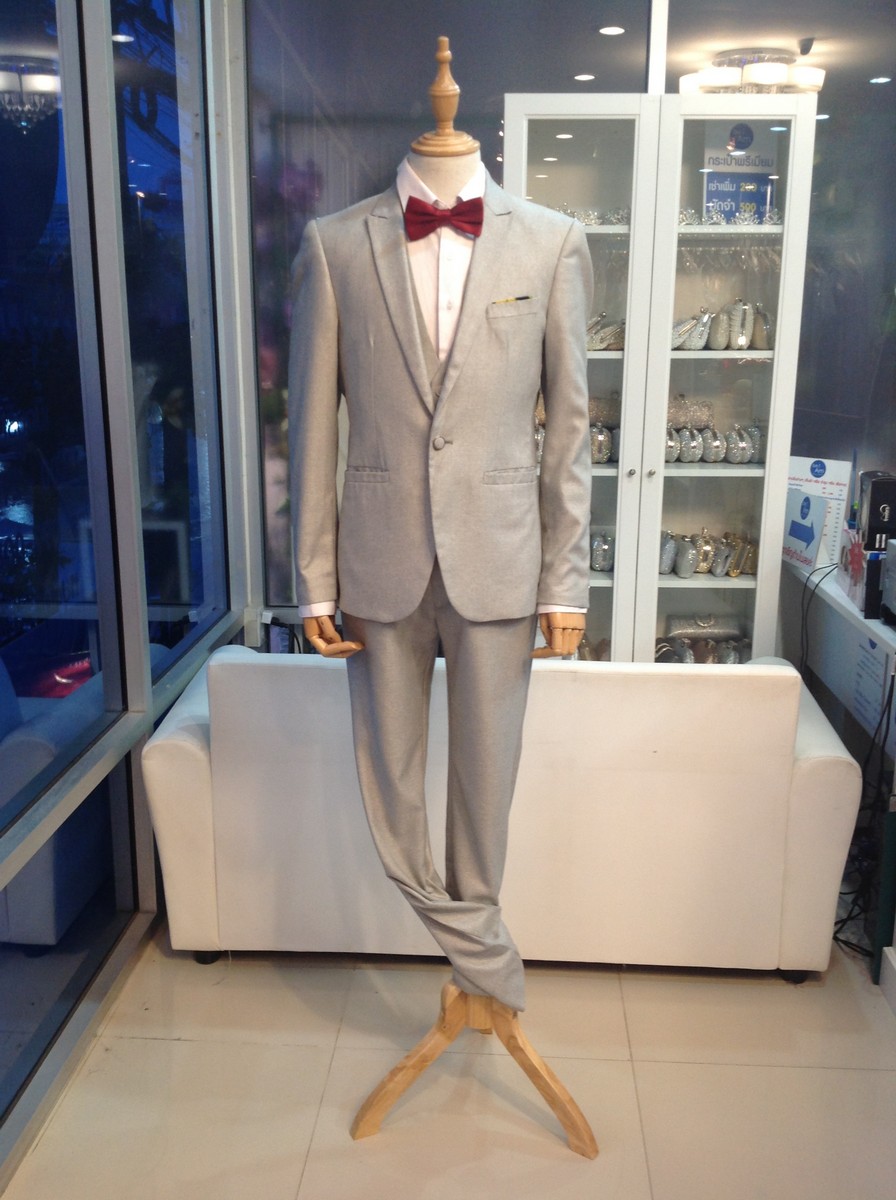 กั๊กสูทเทา พุฒิภัทร size 52 ชุดสูท เทา