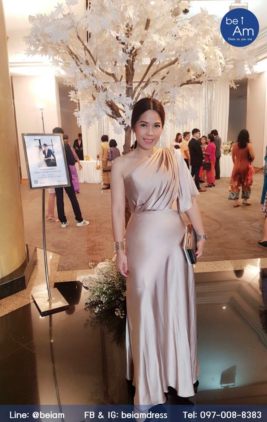 เจนิส ยาว พิ้งค์โกลด์ 03 ( ขาย 900 ) ชุดราตรียาว พิ้งค์โกลด์