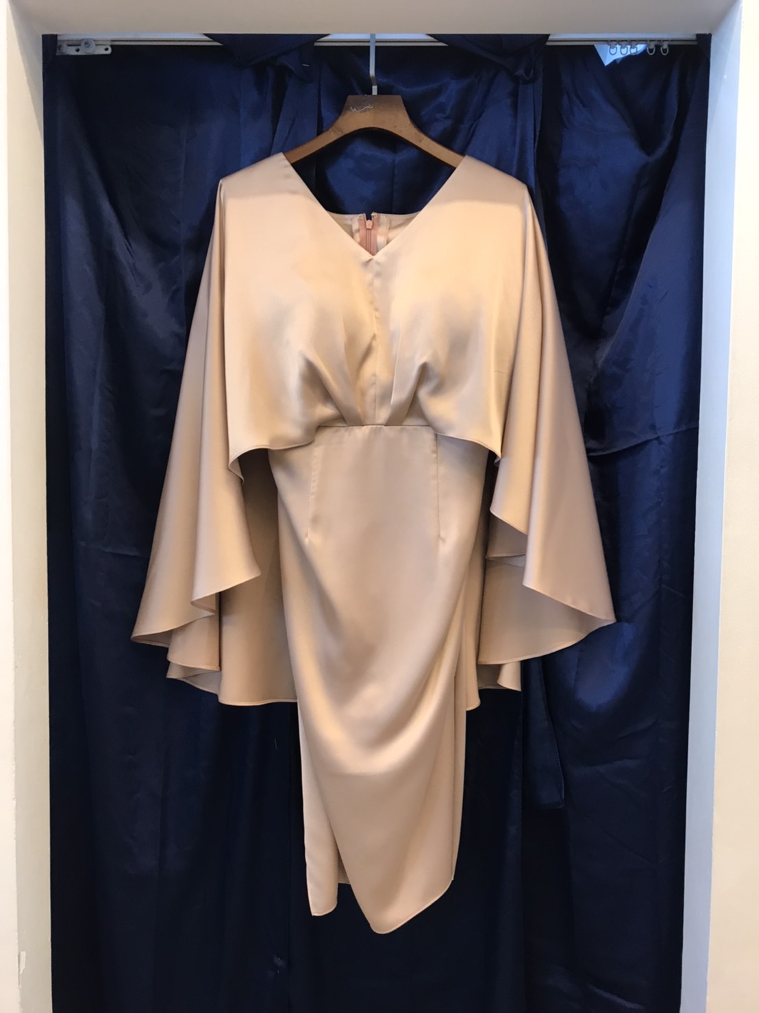 เมลินดา สั้น พิ้งค์โกลด์ 2XL ( ขาย 500 ) ชุดราตรีสั้น พิ้งค์โกลด์