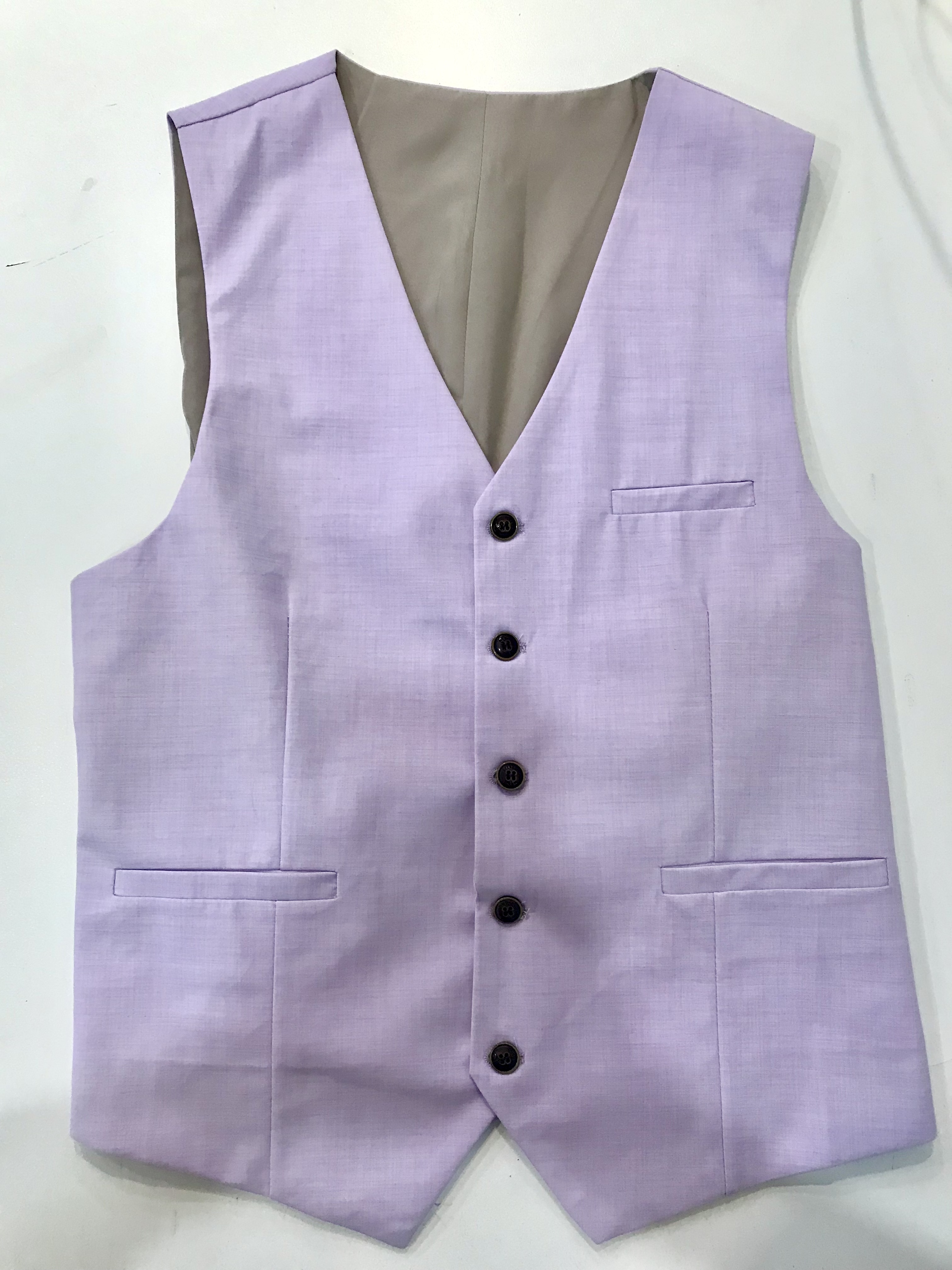 กั๊กสูทม่วง เกรปมิลด์ size 54-02 ชุดสูท ม่วง