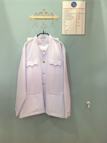 เสื้อ-ราชปะแตน ขาว(M)-14 ชุดไทย ขาว